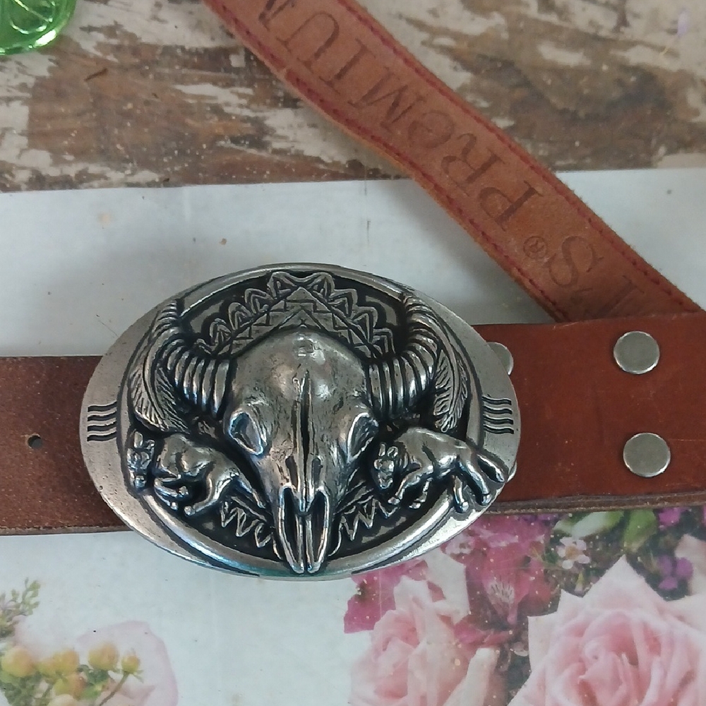 Levi Belt With Bull Belt Buckle